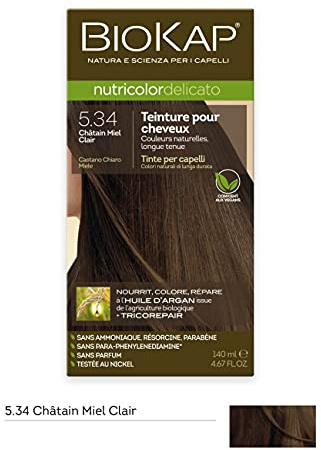 Delicato 5.34 castaño claro miel 140 ml (Castaño cobre)