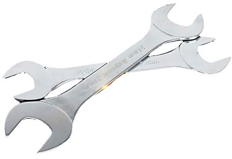 Lot de 2 clés plates à double extrémité, 3 mm, très fines, pour réparation dans des espaces très étroits (12 x 14 mm)