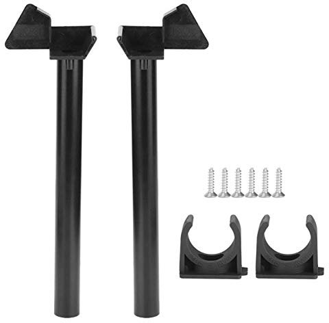 Semiter 【Mother's Day】 Gutter Water Butt Down Pipe, Greenhouse Down Pipe, Pvc+Aluminum Material Black Color Rainwater Gutter Lawn Home