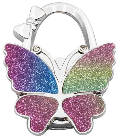 LizCeyMD Folding Handbag Hook Butterfly Bag Hooks Handbag Holder Portable Table Purse Hook Foldable Bag Hanger Holder for Tables Bags Storage or Decor Gifts