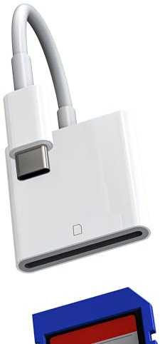 USB C SD Card Reader for Apple iPhone15 Pro Max Plus for iPad Air Macbook Pro Compatible for Samsung Galaxy S23 Type-C Camera Memory Adapter Compact Flash Drive 3.0 Thunderbolt 4 3 Cable Dongle
