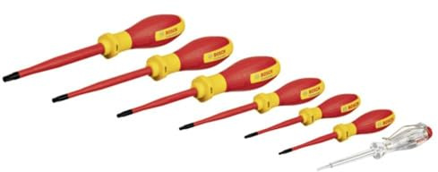 Bosch Professional VDE-Schraubendreher-Set TX (mit einpoligem Phasenprüfer – 7-teilig)