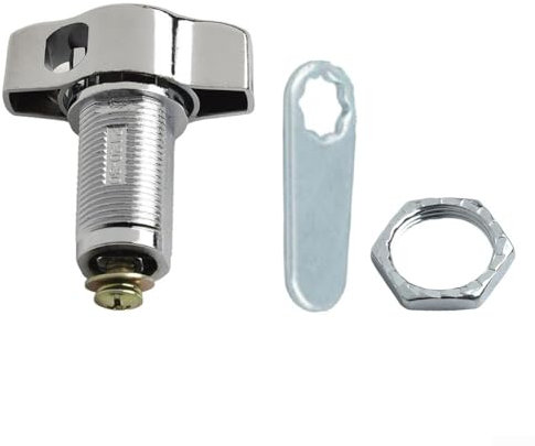 Serratura a camma senza chiave in lega di zinco per armadietti e porte di mobili, soluzione di sicurezza meccanica (30 mm)