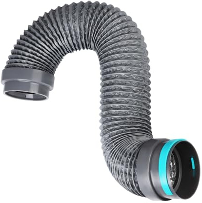 Manguera de Escape del Secador 100mm, 1.5m Alta Temperatura Flexión Resistente Ventilación de Aluminio Manguera de Tubo, PVC Conductos de Ventilación para Tienda de Cultivo, Secadora