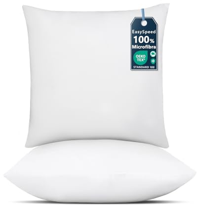 EASY SPEED Relleno Cojin 40x40 (2 Unidades), Relleno Cojin Algodón,Suave Cojines Sofa Decorativo Cama,para Casa, Dormitorio (No es Tela No Tejida)