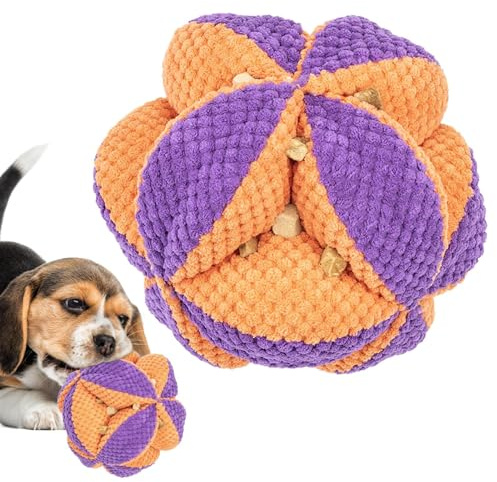 Genérico Pelota olfativa para Perros – Juguete Interactivo de Peluche dispensador de Comida | Pelota masticable de 18 cm | Promueve Salud, estimulación Mental y alimentación Saludable para Perros