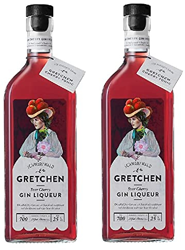 2 Flaschen Gretchen Sour Cherry Gin Liqueur a 0,7 L 25% vol. Schladerer Sauerkische