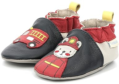 Robeez Fireman Plg, tofflor för pojkar,, Marin, 17 EU