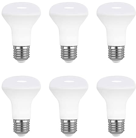 Akynite Lampadina Faretto R63 E27 7W LED Luce Naturale 4000K, 665LM 120 gradi, Equivalente a Alogena E27 60W, AC 230V, Lampade Riflettore LED R63 Faretti, Non-dimmerabile, set di 6