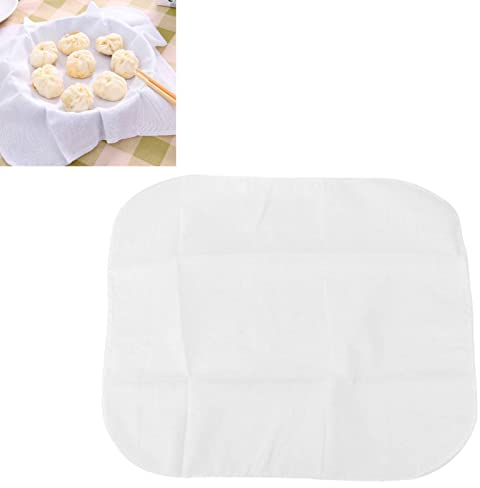 Tapis de cuisson à la vapeur en coton, 6 pièces de tissu de cuisson à la vapeur en coton de cuisine antiadhésif pour friteuse à air
