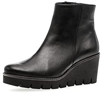 Gabor Damen Keilstiefeletten, Frauen Stiefeletten,Wechselfußbett,Best Fitting,halbstiefel,Kurzstiefel,schwarz (Ra.cogn.),38 EU / 5 UK