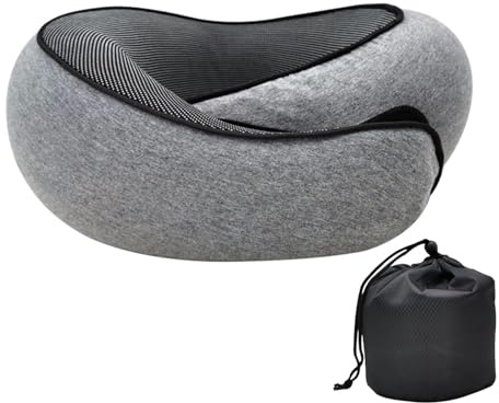 ZHANTAI Lingtang Cuscino Da Viaggio,Avvolgente Per Collo Da Viaggio,Sostiene Collo E Testa, Per Riposare E Dormire, Da Usare In Aereo, In Macchina O A Casa(con Borsa Per Lo Stoccaggio Impermeabile)
