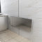 Klappbarer Esstisch aus Edelstahl für kleine Räume, Küche, Frühstück, Bartisch mit Tropfenblatt, ideal für Zuhause, Büro, Garage, Garten, Waschküche.