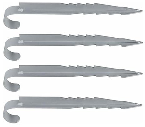 yakermur Högpresterande studsmatta, insatser för studsmatta, Swing Fixing Stakes Heavy Duty | Set med 4 fästankare för svängvinterfolie, utomhusutrustning – ankarverktyg för utomhusutrustning