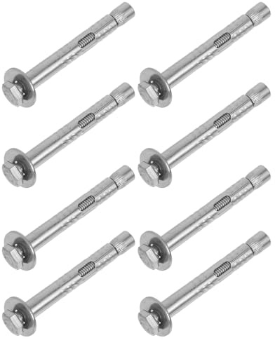 DECORNIJIA 8 Pièces Boulons à Expansion Acier Inoxydable Kit de Ancrages Robustes pour Fixation Murale sur Béton Maçonnerie et Briques Écrous Externes pour Montage
