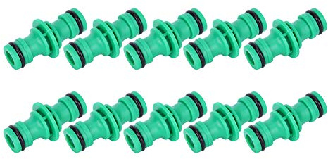 Ausla Connettore Dritto per Tubo Acqua, Connettori Rapidi in Plastica Confezione da 10 5 X 2,5 X 2, Cm, Resistente alle Perdite Facile da Installare Resistente alla Ruggine per la Riparazione di Tubi