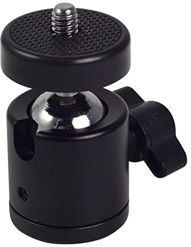 Nishiyuenyi Mini Trípode para Cámara, Soporte de Rótula, Adaptador de Zapata para Flash, Rótula con Pulgada