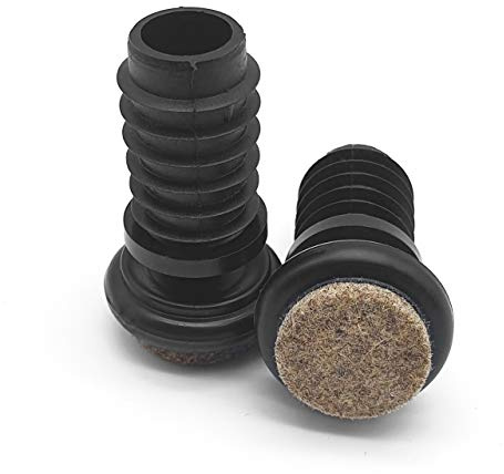 Enkotrade Ledskenor med lameller, set om 10 för rör Ø 12,5–13 mm, filt, möbelglidare, stolsglidare, filtglidare, golvskydd, golvskydd