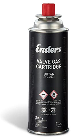 Enders® Ventilkartusche 227g, für Campingkocher und Gaskocher, für Camping #1881, Schwarz