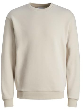 JACK & JONES Jjebradley Sweat Crew Noos Jnr Garçon Maillot de survêtement, Beige, 176