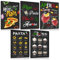 5er Set Blechschilder Retro Italien - Pizza Pasta Coffee - Vintage Italia Thema Essen Getränke Metallschilder - Italy Poster Wanddeko Schild Decoration Geschenke 20x30cm