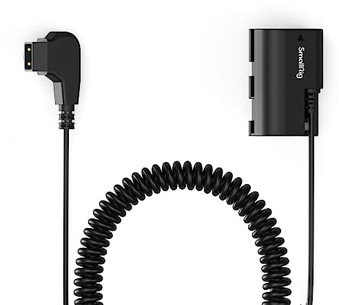 SMALLRIG D-TAP auf LP-E6NH Dummy-Akku, LP-E6NH Spiral-Stromkabel für Canon R5, R6, R7, R, R5C, 5D II/III/IV, 6D, 6D II, 7D, 7D II, 60D, 70D, 80D-, 90D-, XC10-, XC15-, 5DS-, 5DSR-Kameras - 4252
