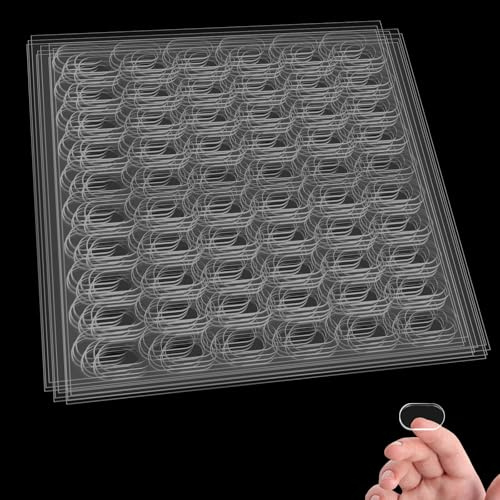 600 Pezzi Nastro Biadesivo Trasparente, 13x8mm Adesivo Trasparente, Trasparenti Nastro Puntini Adesivi in Acrilico, Rimovibile Senza Tracce, Mastice da Museo per Plastica Legno Vetro Cartoline