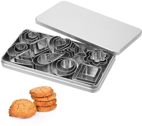 CAXUSD Hornear Cortadores De Galletas Formas De Flores Cortadores Redondos Corazón Paquete De De Galletas Para Repostería Herramienta Para Hornear Cumpleaños y Bodas