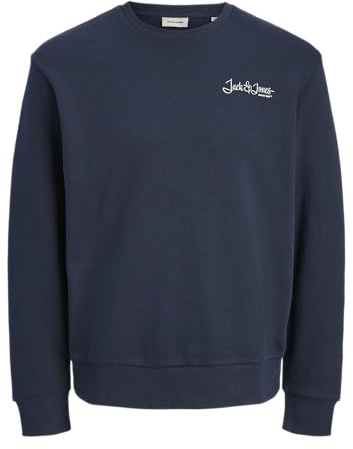 JACK & JONES Crew Neck Jjyuki Back Sweat à col Rond BF, Sky Captain, XL Homme
