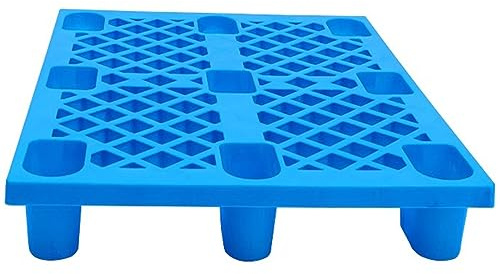 Fuktbeständiga öronkuddar i fraktnät, hållbara återanvändbara lastpallar av polyeten, robusta 110 x 130 cm, blå öronkuddar för en
