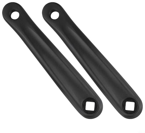 Honseadek Coppia di pedivelle da 170 mm per bicicletta in lega di alluminio per esercizio per bici E-For Bike Indoor Cycling Attrezzature per il fitness Mid Motor Compatibile Nero Guarnitura