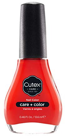 Cutex Nail Color Smalto Unghie Idratazione E Nutrimento, Con Vitamina B E Olii Naturali, Colore Rosso Arancio N° 170- Ml, Beware The Blaze, 13.6 Millilitro