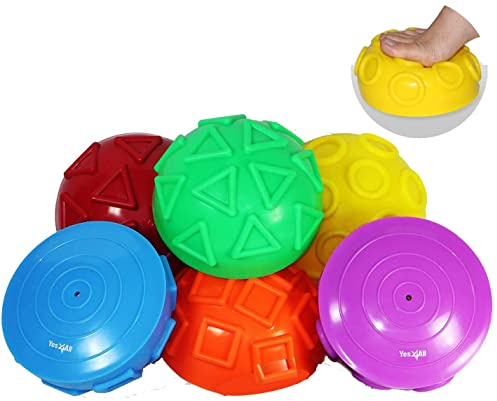 Yes4All VGCV 3 Shapes Hedgehog Balance Pods And Balance Disc, Rocky And Geometric Stability (Geometric Libra Pod)