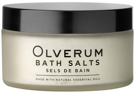 Olverum Magnesium Bath Salts for Women & Men 200g - Luxury Muscle Soothing Bath Salts Muscle Soak Aromatic, Therapeutic Blend of Pure Essential Oils & Mineral Salts - Muscle Relaxing, Vegan, Natural
