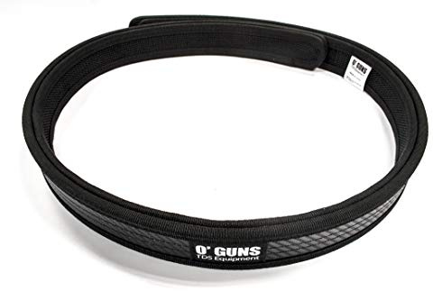 O'GUNS Ceinture en Cordura résistant pour tir dynamique sportif IPSC (Carbon Black, 120 cm)