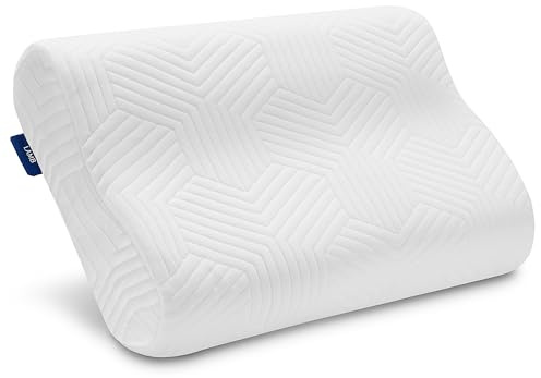 LAMB Cuscino in memory foam, regolabile in altezza, cuscino per la cervicale, supporto ergonomico, con rivestimento lavabile, adatto per posizione supina e laterale