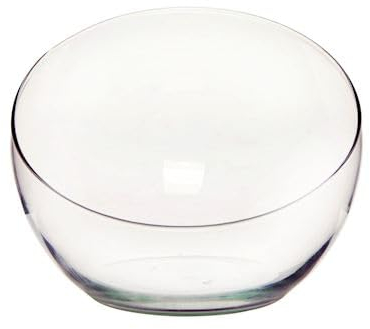 CREAFLOR HOME Glasschale, Dekoglas Spider schräger Rand D. 19cm D 23,5cm transparent Glas Duif
