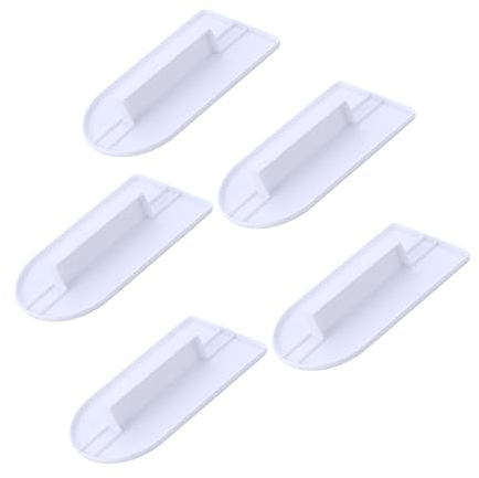 LABRIMP 5piezas Rascadores De Fondant Para Pasteles Herramientas De Decoración De Postres Espátulas Para Alisar y Forma La Cocina Blanco