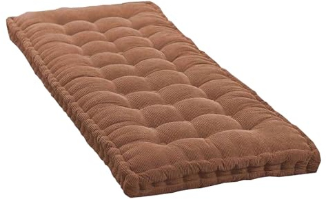 Coussin de banc de jardin pour balançoire hollywoodienne - Tailles de coussin de siège douces, parfaites pour le confort extérieur (couleur : 55 x 165 cm, marron)