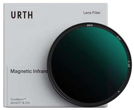 Urth 72 mm Filtro Magnético Infrarrojo (R72) (Plus) – Espectro 720 NM, Fotografía IR para Cámaras Digitales DSLR y SLR