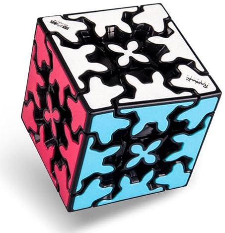 Logica Juegos - Cubo mágico Gear 3x3 (Caja de Color) - para Principiantes - Juegos de lógica - Rotación fluida - Cubo de colección