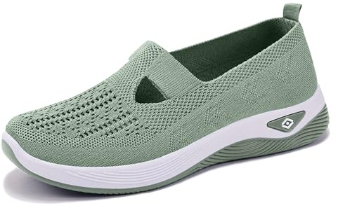 Zapatillas Ortopedicas Mujer,Zapatos Ortopédicos con Malla para Caminar Verano 2026 Zapatillas Comodos Ligeros sin Cordones Deporte Sandalias Palas Plataforma Transpirables Antideslizantes Deportivas