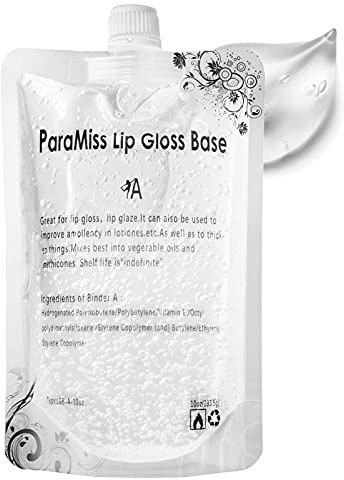 350ml Lip Gloss Base Diy Lip Glow Lip Glaze Base for Making Your Own Lip Balm Lip Maximizer Diy Clear Lip Gloss Making Your Lip Tint Diy Lip Plumper Making Organic Lip Balm (A)