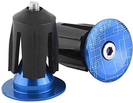 RiToEasysports Bouchons D'extrémité de Barre de Vélo, 2 Pièces Bouchons D'extrémité de Guidon de Vélo pour VTT Vélo de Route Vélo Pliant VTT(Bleu) pièces détachées vélo