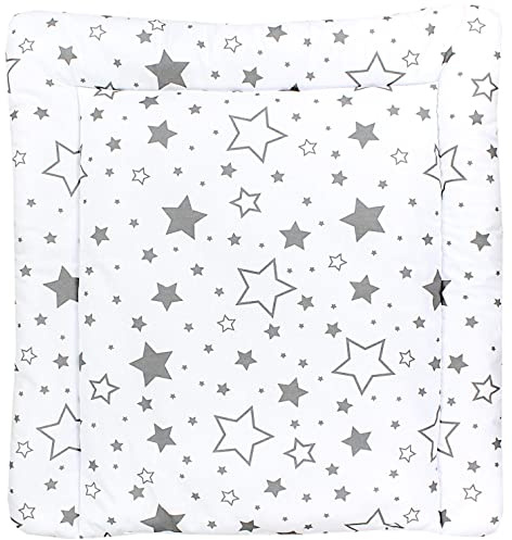 TupTam Materassino per Fasciatoio il cambio Pannolino Bebè, Gray/Galaxy, 75 x 85 cm