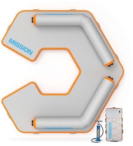 MISSION Boat Gear LOUNGE REEF Mat floating water mat for lake heavy duty inflatable floating platform boat float for adults floating island deck for lake raft relaxation
