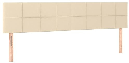 vidaXL Sänggavlar gräddvit 200x5x78/88 cm tyg