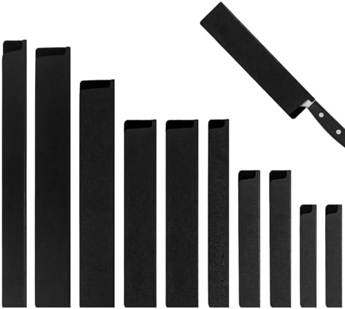 Rierousy 10 Stück Hochwertige Messer messerschutzhülle, Qualität messerscheid, klingenschutz mit Samt Innenfutter, Universal Allgemeine Messerschutz Set
