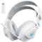 Awinnasey PH3 Wireless Gaming Headphones with Microphone for PS5, PS4, Switch, PC, Mac, Wireless Headset 2.4GHz Low Latency, Bluetooth Gaming Headset with Lossless Audio, 50H Battery, Over Ear, White