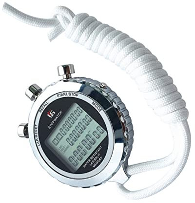 KOMBIUDA 1pièce Chronomètre Numérique Professionnel Rangées Minuteur Électronique Portable pour Athlètes Affichage LCD Compte Pratique pour Entraînement Sportif Et Cuisine